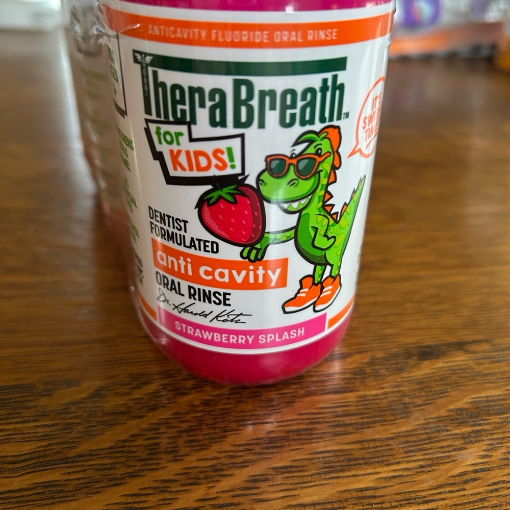 TheraBreath for Kids Strawberry Splash Anti Cavity Oral Rinse (3 pack)
